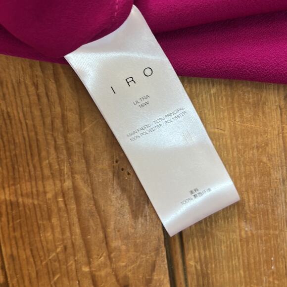 IRO butterfly sleeve pink Ulta top boxy short size 34/small - Picture 7 of 8